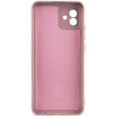 Накладка (з мікрофіброю) Silicone Cover Lakshmi Full Camera для Samsung A04 / M13 5G- рожевий пісок
