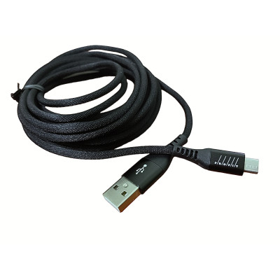 USB кабель Profit QY-11 Micro USB 2A (3m)- чорний
