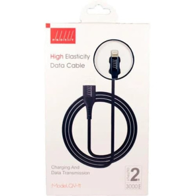 USB кабель Profit QY-11 Lightning 2A (3m)- чорний
