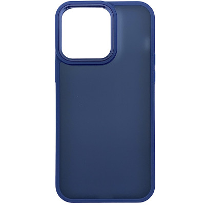Накладка Matte Metal Buttons для iPhone 13 Pro- темно-синій Накладка Matte Metal Buttons для iPhone 13 Pro- темно-синій