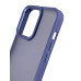 Накладка Matte Metal Buttons для iPhone 13 Pro- сіра лаванда