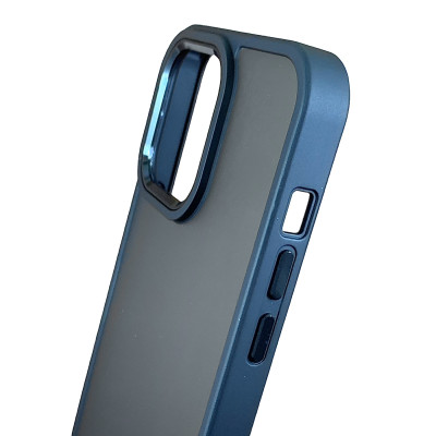 Накладка Matte Metal Buttons для iPhone 14 Plus- чорний
