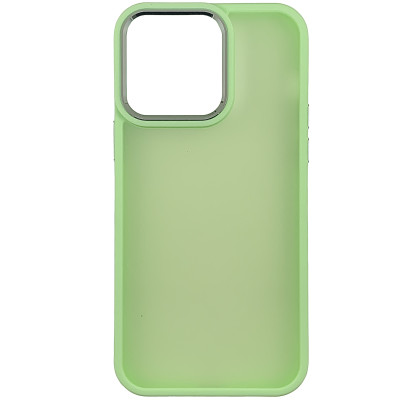 Накладка Matte Metal Buttons для iPhone 14 Plus- зелений Накладка Matte Metal Buttons для iPhone 14 Plus- зелений