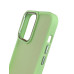 Накладка Matte Metal Buttons для iPhone 14 Pro- зелений