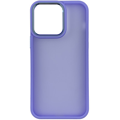 Накладка Matte Metal Buttons для iPhone 14 Pro- бузковий Накладка Matte Metal Buttons для iPhone 14 Pro- бузковий