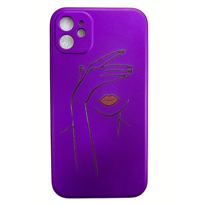 Накладка (з мікрофіброю) Case Art для iPhone 11- Lips Накладка (з мікрофіброю) Case Art для iPhone 11- Lips