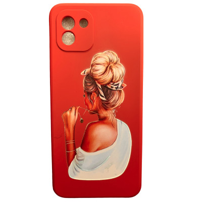 Накладка (з мікрофіброю) Case Art для Samsung A03 / A035- Girl Накладка (з мікрофіброю) Case Art для Samsung A03 / A035- Girl