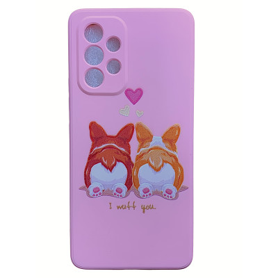 Накладка (з мікрофіброю) Case Art для Samsung A53- Corgis Накладка (з мікрофіброю) Case Art для Samsung A53- Corgis