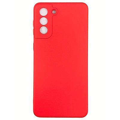 Накладка (з мікрофіброю) Silk SMTT для Samsung S21 Plus- червоний