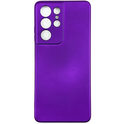Накладка (з мікрофіброю) Silk SMTT для Samsung S21 Ultra- фіолетовий