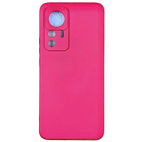 Накладка (з мікрофіброю) Silk SMTT для Xiaomi 12T / 12T Pro- темно-червоний