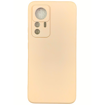 Накладка (з мікрофіброю) Silk SMTT для Xiaomi 12T / 12T Pro- рожевий пісок