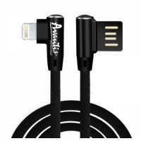 USB кабель Avantis AC-47i L-Shape Lightning- чорний USB кабель Avantis AC-47i L-Shape Lightning- чорний