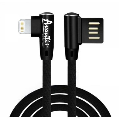 USB кабель Avantis AC-47i L-Shape Lightning- чорний USB кабель Avantis AC-47i L-Shape Lightning- чорний