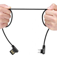 USB кабель Avantis AC-47m L-Shape Micro- чорний USB кабель Avantis AC-47m L-Shape Micro- чорний
