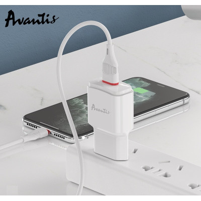 Мережевий зарядний пристрій Avantis A480 Orion (1USB/2.1A)- білий Мережевий зарядний пристрій Avantis A480 Orion (1USB/2.1A)- білий