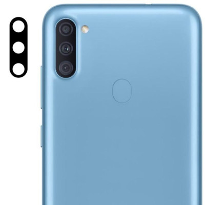 Гнучке захисне скло на камеру для Samsung A11/A115- чорний Гнучке захисне скло на камеру для Samsung A11/A115- чорний