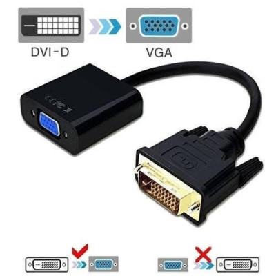 Конвертор DVI-D (24 + 1) на VGA (1080p) Конвертор DVI-D (24 + 1) на VGA (1080p)