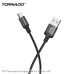 USB кабель Tornado TX4 Micro (2,4A/1м)- чорний