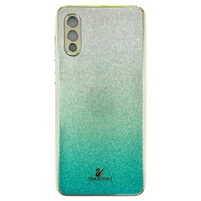 Накладка Swarovski Full Camera для Samsung A02 / A022- бірюзовий Накладка Swarovski Full Camera для Samsung A02 / A022- бірюзовий