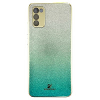 Накладка Swarovski Full Camera для Samsung A02S / A025- бірюзовий Накладка Swarovski Full Camera для Samsung A02S / A025- бірюзовий