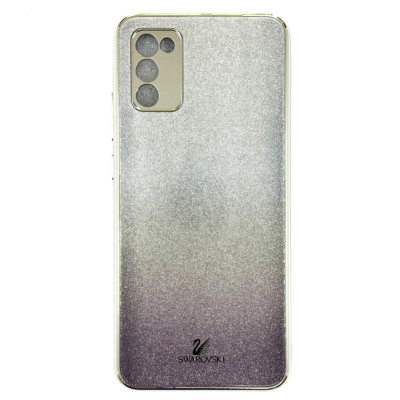 Накладка Swarovski Full Camera для Samsung A02S / A025- чорний Накладка Swarovski Full Camera для Samsung A02S / A025- чорний