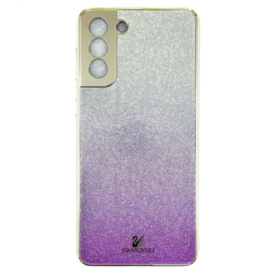 Накладка Swarovski Full Camera для Samsung S21 Plus- фіолетовий Накладка Swarovski Full Camera для Samsung S21 Plus- фіолетовий