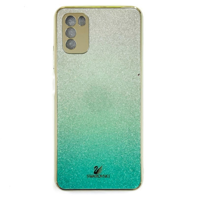 Накладка Swarovski Full Camera для Xiaomi Poco M3- бірюзовий Накладка Swarovski Full Camera для Xiaomi Poco M3- бірюзовий