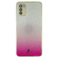 Накладка Swarovski Full Camera для Xiaomi Poco M3- малиновий Накладка Swarovski Full Camera для Xiaomi Poco M3- малиновий