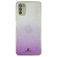 Накладка Swarovski Full Camera для Xiaomi Poco M3- фіолетовий
