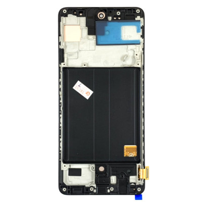 Дисплей для мобільного телефона Samsung A51 / A515 Oled with frame (small size) з тачскріном Black