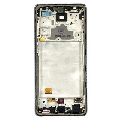 Дисплей для мобільного телефона Samsung A72/A725 with frame (orig/big size) Oled з тачскріном Black