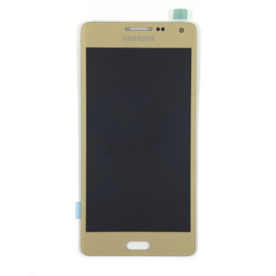 Дисплей для мобільного телефона Samsung A500/A5 2015 Oled з тачскріном Gold