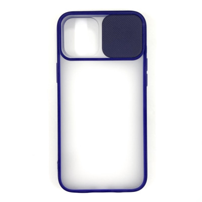 Накладка Camshield mate TPU зі шторкою на камеру для iPhone 12 Pro Max- синій Накладка Camshield mate TPU зі шторкою на камеру для iPhone 12 Pro Max- синій