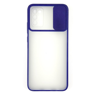 Накладка Camshield mate TPU зі шторкою на камеру для Samsung A02s / A025- синій