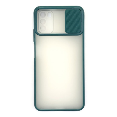 Накладка Camshield mate TPU зі шторкою на камеру для Xiaomi Poco M3- зелений