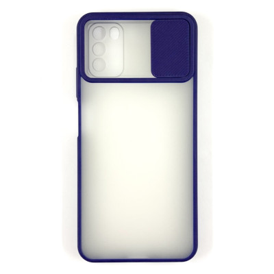 Накладка Camshield mate TPU зі шторкою на камеру для Xiaomi Poco M3- синій