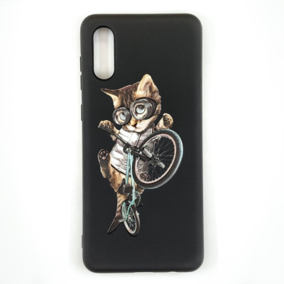 Накладка (з мікрофіброю) Case Art для Samsung A02/A022- чорний Накладка (з мікрофіброю) Case Art для Samsung A02/A022- чорний