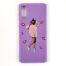 Накладка (з мікрофіброю) Case Art для Samsung A02/A022- пурпурний
