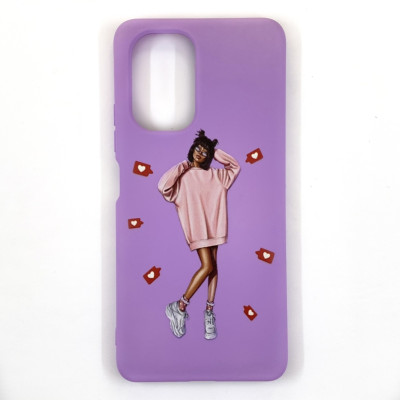 Накладка (з мікрофіброю) Case Art для Xiaomi Mi 11i / Poco F3 / Redmi K40- пурпурний Накладка (з мікрофіброю) Case Art для Xiaomi Mi 11i / Poco F3 / Redmi K40- пурпурний