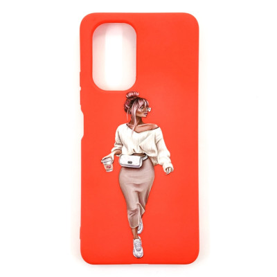 Накладка (з мікрофіброю) Case Art для Xiaomi Mi 11i / Poco F3 / Redmi K40- червоний Накладка (з мікрофіброю) Case Art для Xiaomi Mi 11i / Poco F3 / Redmi K40- червоний