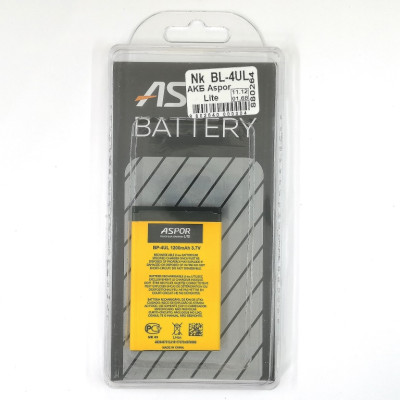 Акумулятор Aspor Lite для Nokia BL-4UL (Nokia 225 / Nokia 3) Акумулятор Aspor Lite для Nokia BL-4UL (Nokia 225 / Nokia 3)