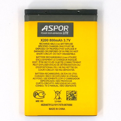 Акумулятор Aspor Lite для Samsung X200 / E250 / E900 / C3010 / E1080 (AB463446B) Акумулятор Aspor Lite для Samsung X200 / E250 / E900 / C3010 / E1080 (AB463446B)