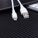 USB кабель Aspor AC-06 Lightning 2.4A/1м- білий
