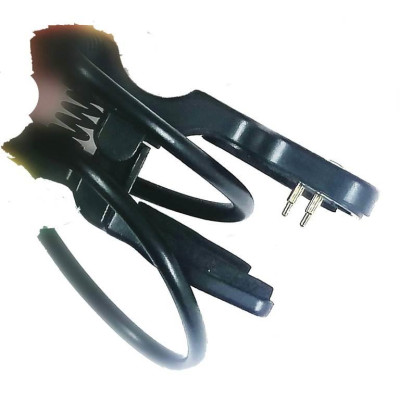 USB кабель для Smart Watch "жабка" (2 pin/3,5 mm)- чорний