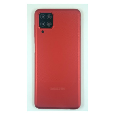 Задня кришка для Samsung A12 / A125 / A127 (зі склом камери) Red Задня кришка для Samsung A12 / A125 / A127 (зі склом камери) Red