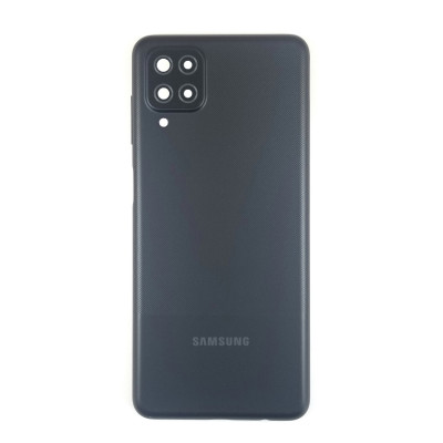 Задня кришка для Samsung A12 / A125 / A127 (зі склом камери) Black Задня кришка для Samsung A12 / A125 / A127 (зі склом камери) Black