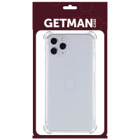Накладка GETMAN посилені кути для iPhone 12 Pro Max- прозорий Накладка GETMAN посилені кути для iPhone 12 Pro Max- прозорий