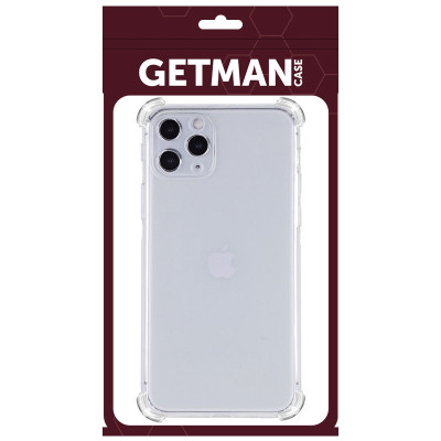 Накладка GETMAN посилені кути для iPhone 12 Pro Max- прозорий Накладка GETMAN посилені кути для iPhone 12 Pro Max- прозорий
