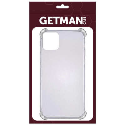 Накладка GETMAN посилені кути для iPhone 13 mini- прозорий Накладка GETMAN посилені кути для iPhone 13 mini- прозорий